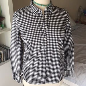 J Crew cotton gingham shirt - size 14